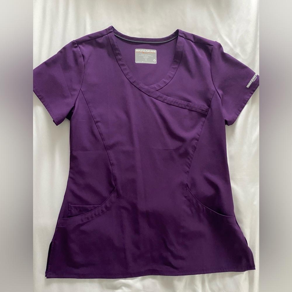 Sketchers Barco Purple Scrub Top Size Medium